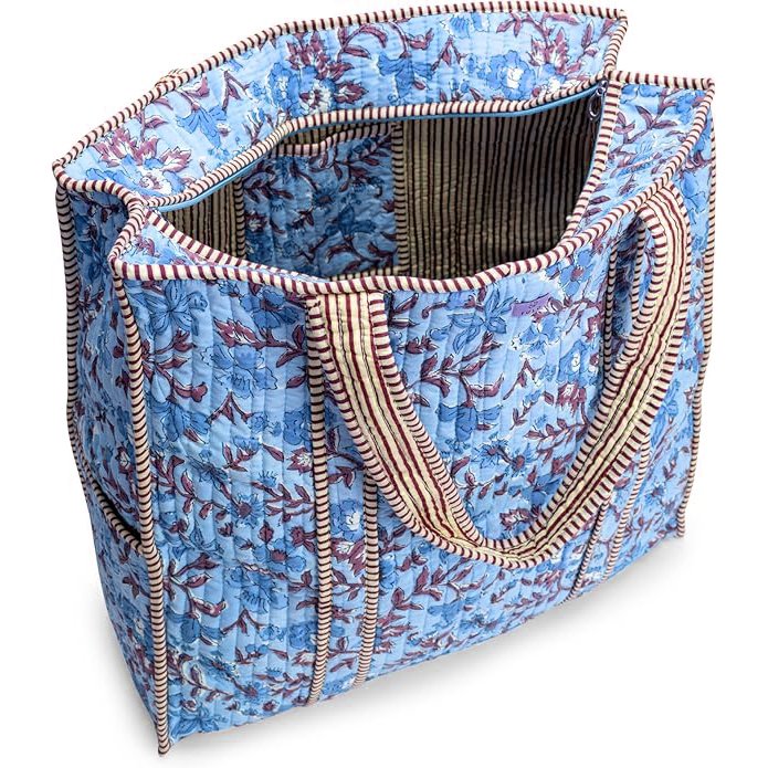 エココンビニバッグ ブロックプリント エコバッグ - Image 4