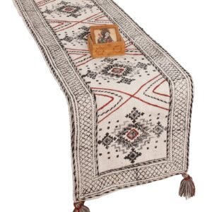 Nature-Inspired Block Printed Cotton Table Runner Nature-Inspired Block Printed Cotton Table Runner