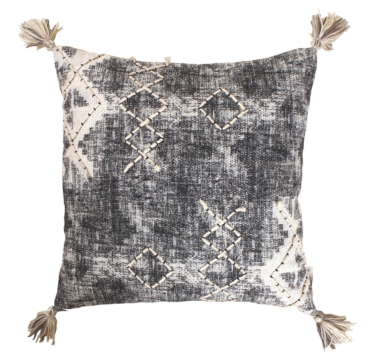 Luxury Handmade Cotton Cushion with Traditional Indian Design