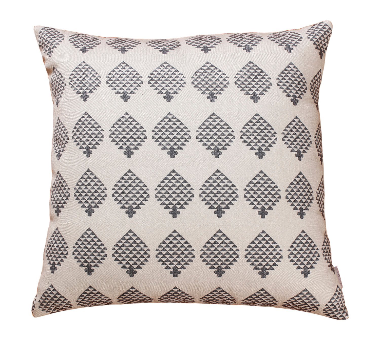 Traditional Artisan Cotton Cushion with Intricate Handcrafted Detailing