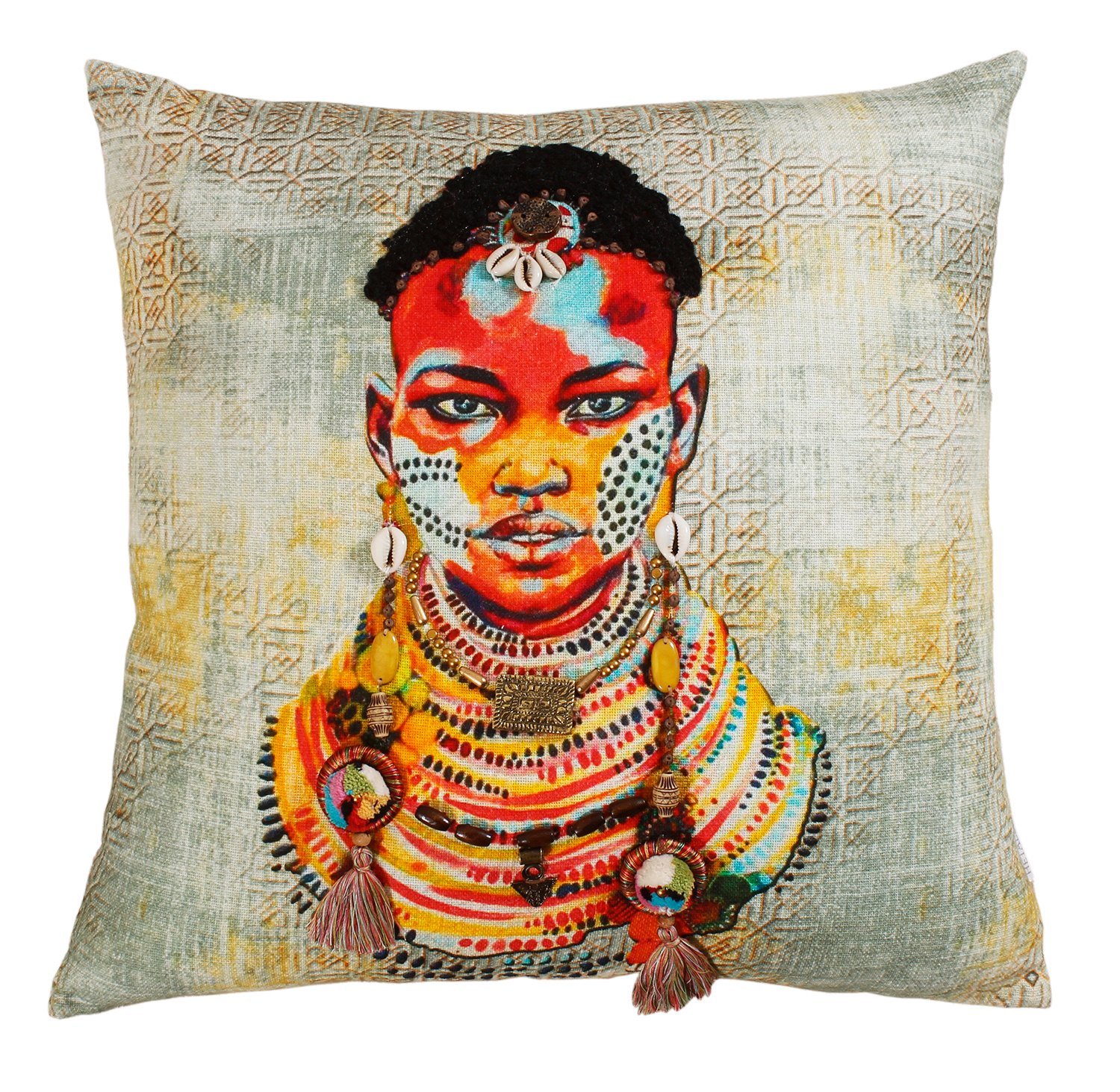 Soft Cotton Handmade Cushion Perfect for Sofa or Bed