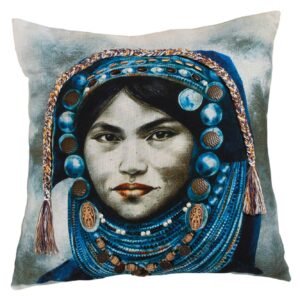 Elegant Handmade Cotton Cushion with Heritage Indian Craftsmanship Elegant Handmade Cotton Cushion with Heritage Indian Craftsmanship