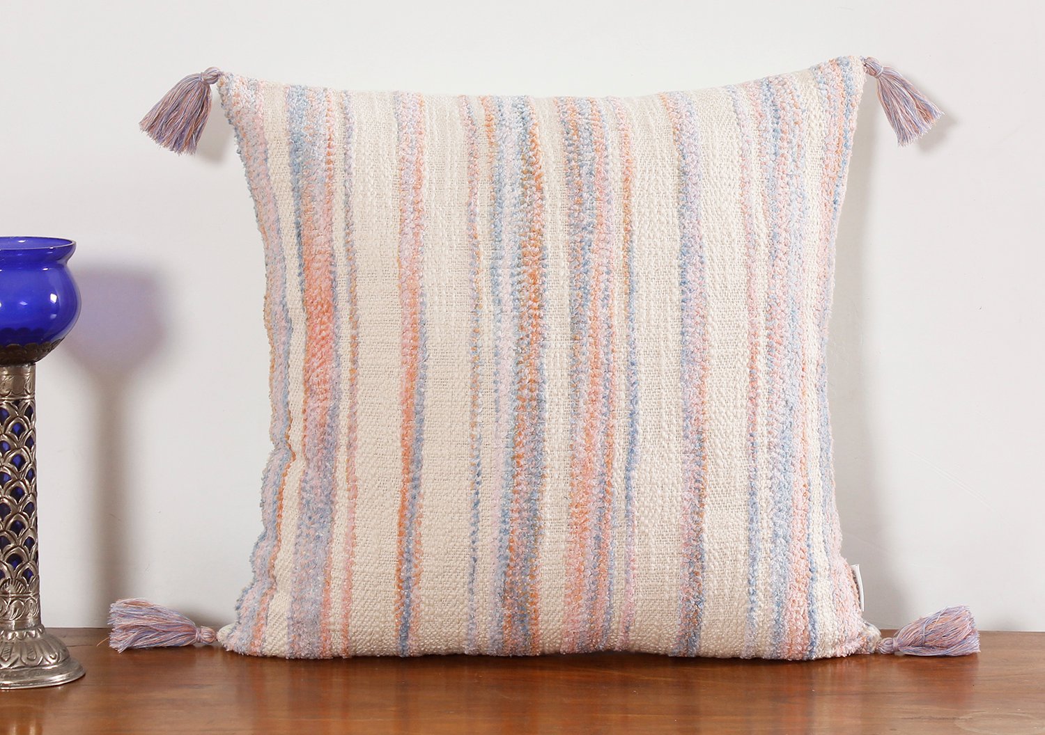 Decorative Cotton Handmade Cushion Crafted by Skilled Artisans - Image 2