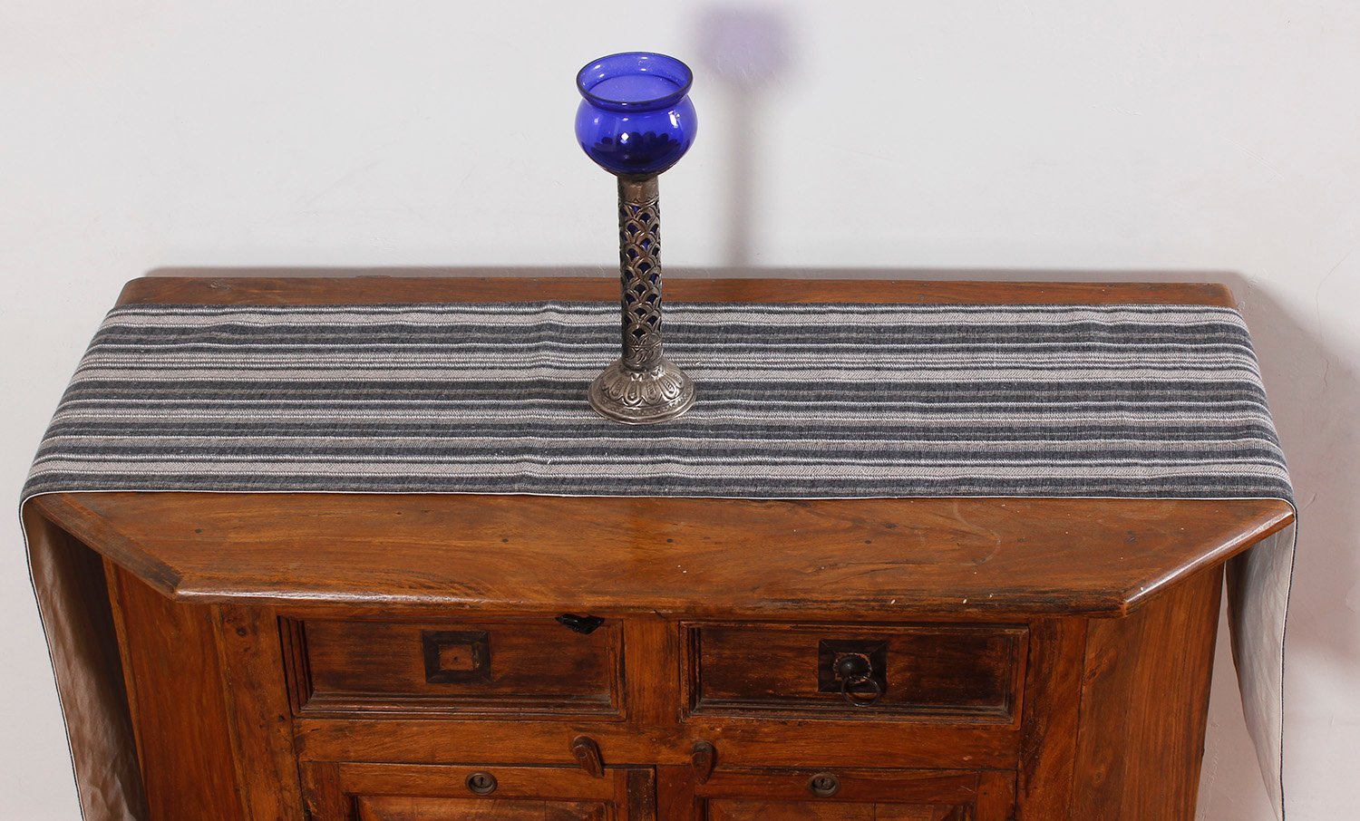 Handmade Decorative Block Print Cotton Table Runner - Image 2