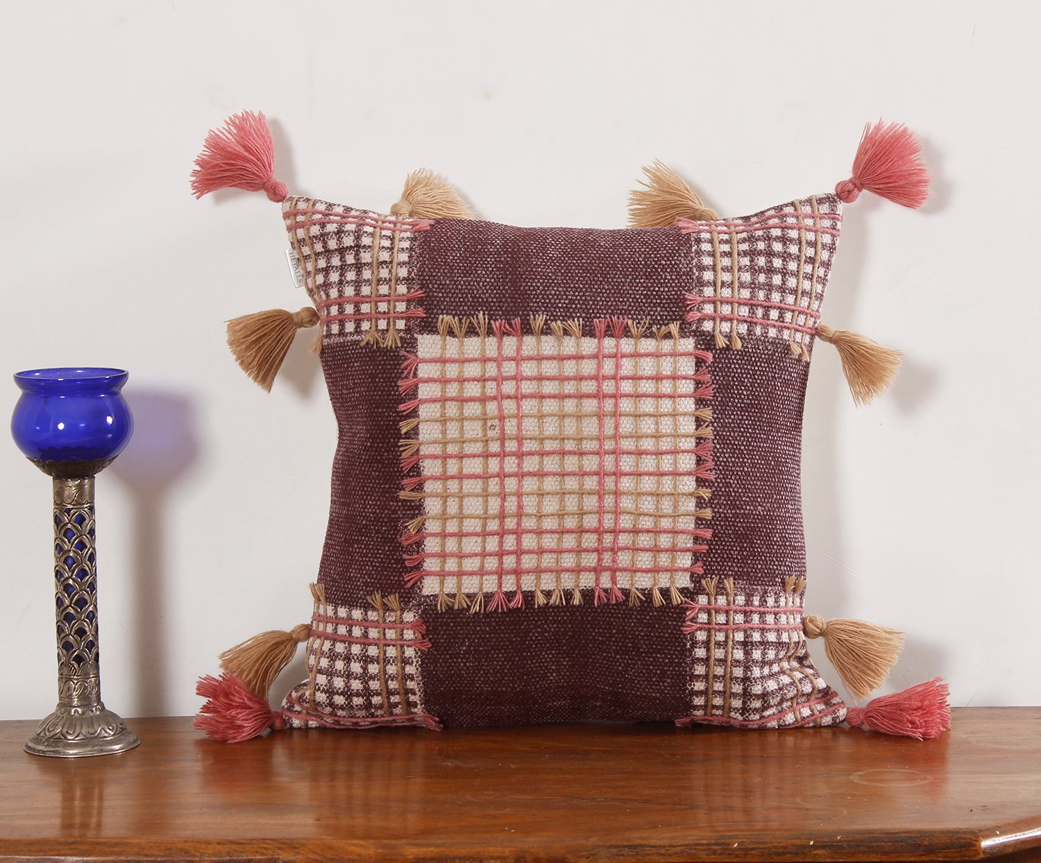 Ethnic Handcrafted Cotton Cushion with Timeless Classic Appeal - Image 2