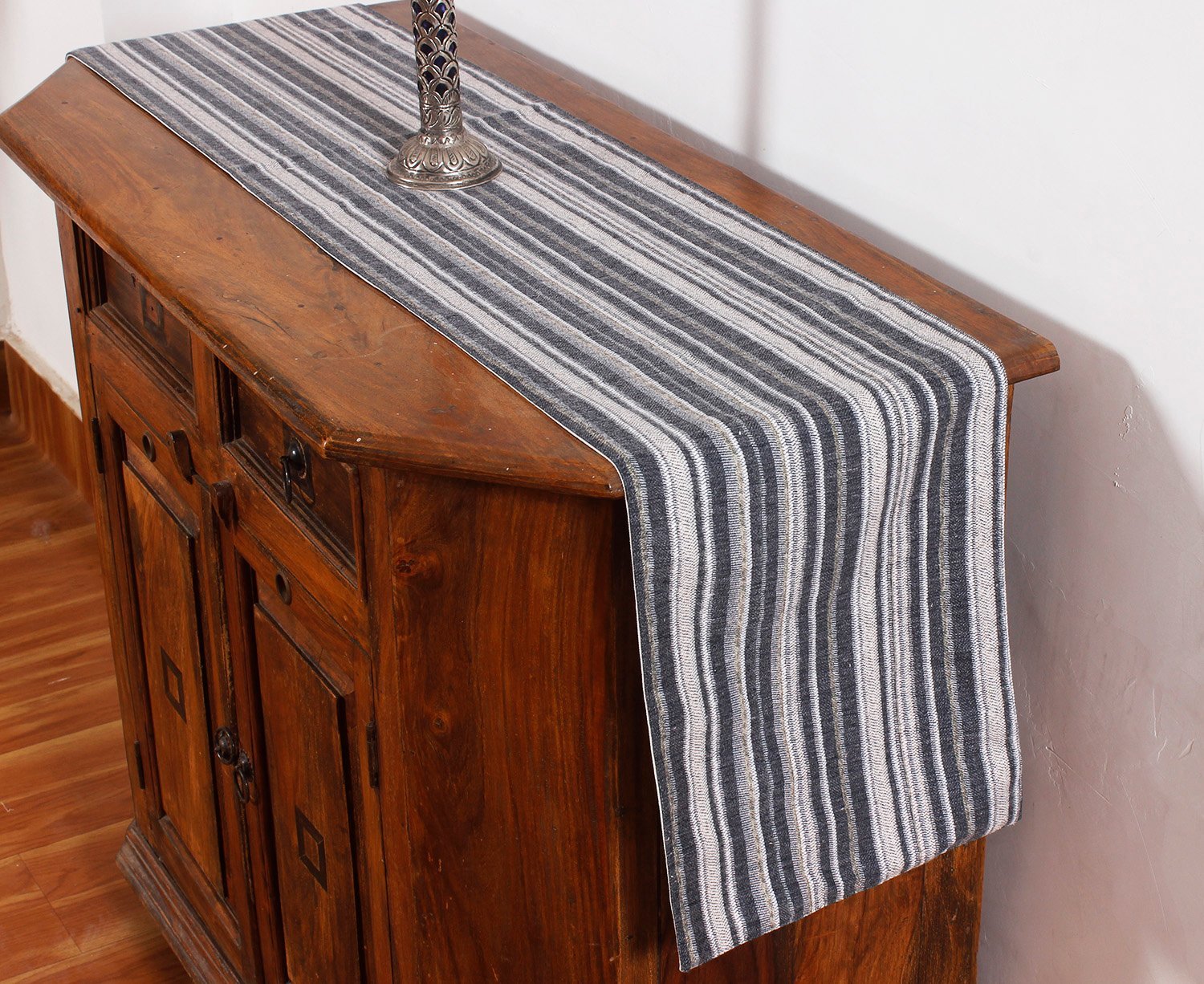 Handmade Decorative Block Print Cotton Table Runner - Image 3