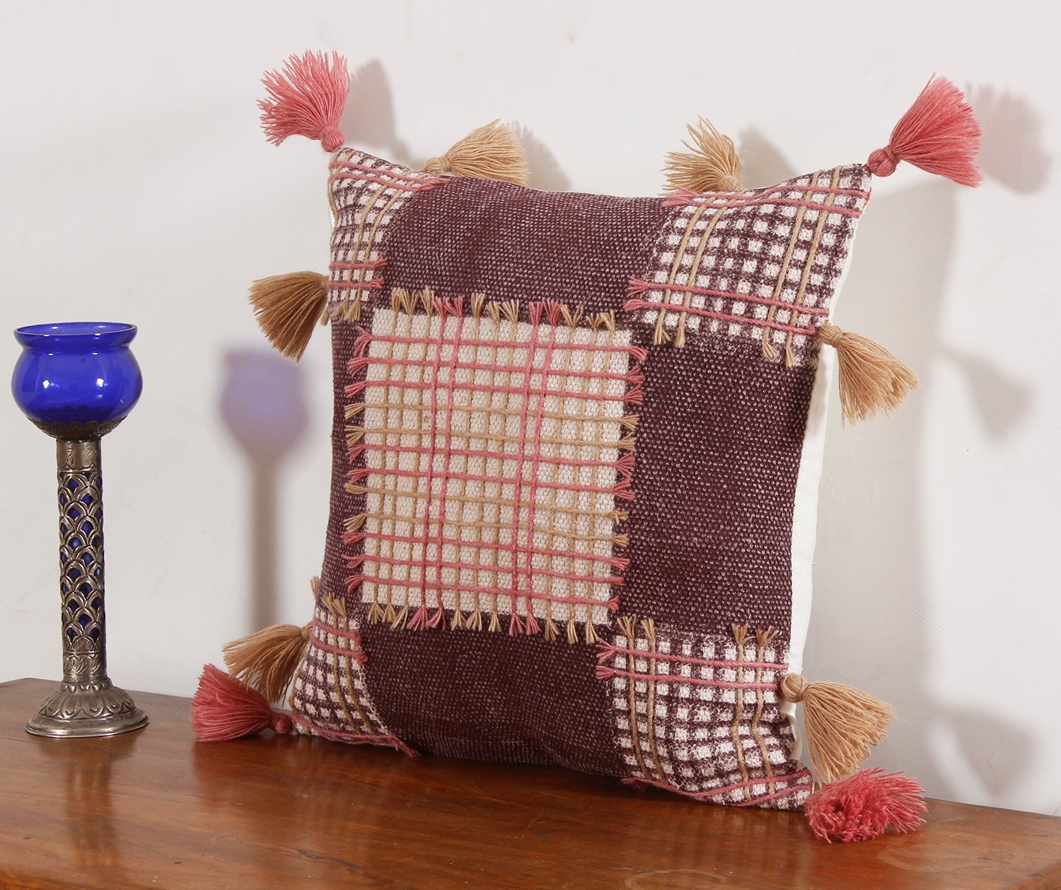 Ethnic Handcrafted Cotton Cushion with Timeless Classic Appeal - Image 3