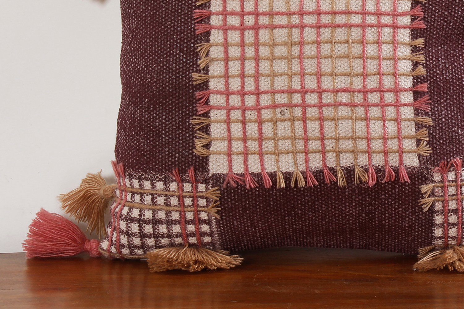 Ethnic Handcrafted Cotton Cushion with Timeless Classic Appeal - Image 4