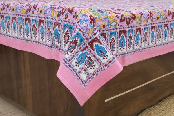 マルチカバー 北欧 ナチュラルおしゃれ ブロックプリント インド綿 ベッドカバー ソファカバー マルチクロス コットン100％ - Image 2