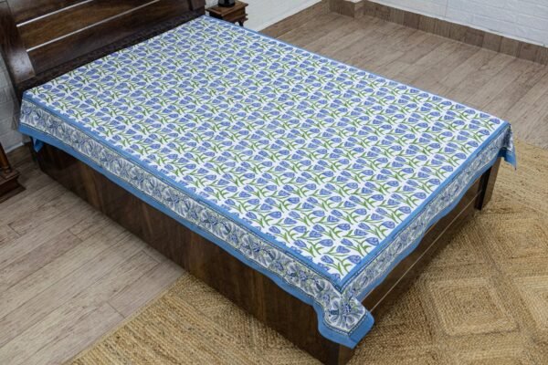 マルチカバー 北欧 ナチュラルおしゃれ ブロックプリント インド綿 ベッドカバー ソファカバー マルチクロス コットン100％ - Image 6