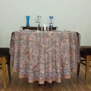 インド 木版染め(ブロックプリント) テーブルクロス 花柄 プレゼント アジアンインド更紗 インド綿 ハンドメイド エスニック インテリア コットン インド 木版染め(ブロックプリント) テーブルクロス 花柄 プレゼント アジアンインド更紗 インド綿 ハンドメイド エスニック インテリア コットン